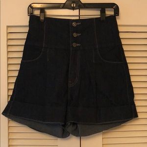 High Waisted Denim Shorts